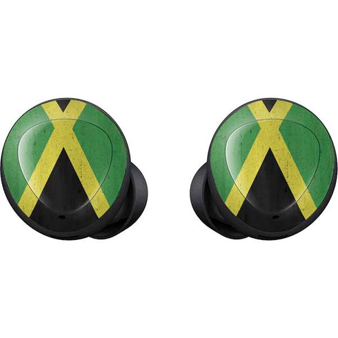 Jamaica Flag Distressed Galaxy Buds Skin